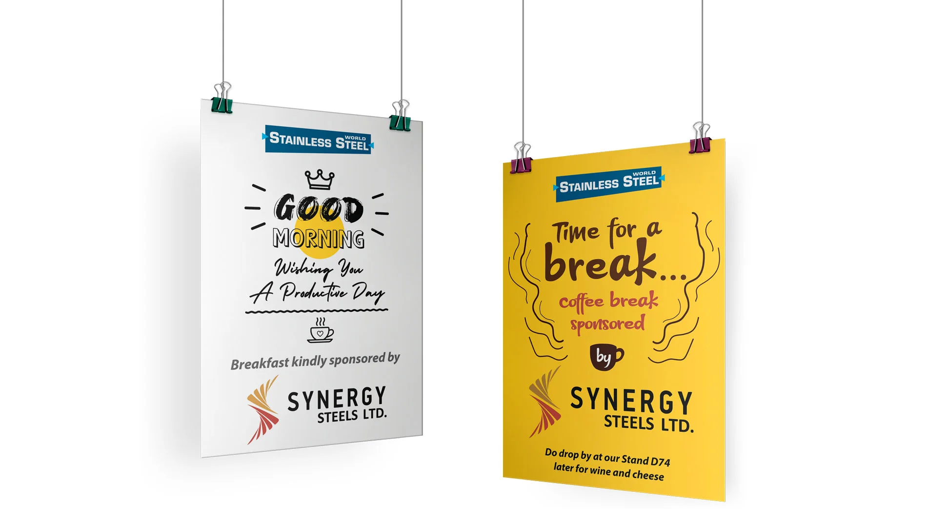 Synergy Steels - Promotional posters Synergy Steels - Promotional posters for the event by Boch & Fernsh
