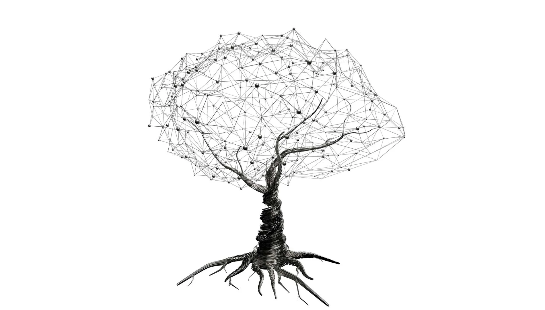 A geometric tree formed by interconnected lines A geometric tree formed by interconnected lines